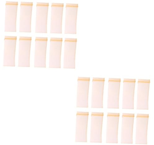 FRCOLOR 20pcs Gauze Bag Wine Bottle Cover Reusable Beer Bottle Drawstring Pouch for Parties