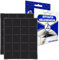 2 Pezzi Filtro Cappa Cucina a Carboni Attivi per il Cofano 237x190x16 mm con Codice Originale AFFCAF16 per Airforce 481248048198 per Indesit per Whirlpool - MONTERAL