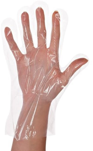 5000 Stück Hygostar LDPE-Handschuhe Polyclassic Soft | geblockt, transparent, 9/L, L: 29cm, Karton, Einweghandschuhe , Einmalhandschuhe, Transparenthandschuhe, Tankstellehandschuhe,Küchehandschuhe