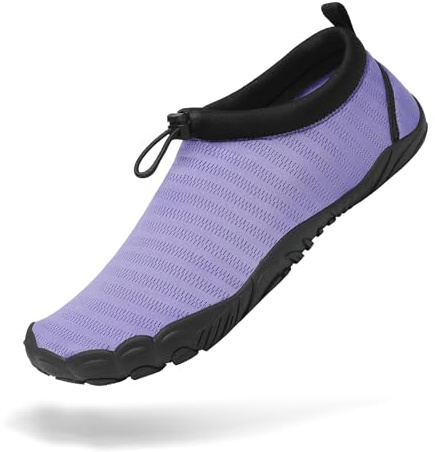 Mishansha Scarpe da Scoglio Uomo Donna Scarpette Mare Scoglio Antiscivolo Scarpe Mare per Spiaggia Piscina Acqua Immersione Viola,Gr.36