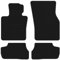 Velourmattenset für BMW Mini Cooper IV F66 3-türig ab Bj. 2024 Basic Befestigungen Mit Absatzschoner Passform Neu Veloursfussmatten Automatten