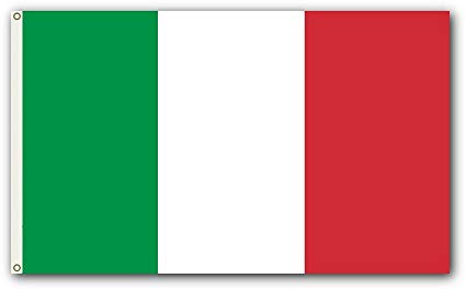 Italien-Flagge für den Außenbereich, groß, 90 x 150 cm, 2-seitiges, wetterbeständiges Polyester