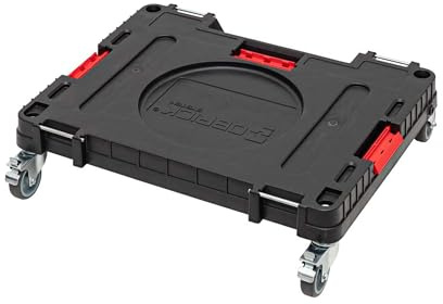 Qbrick System Transportroller One Transport Platform Workshop Black Rollbrett für Werkstatt Garage Werkstatteinrichtung Robust 120 kg Belastbar Modular
