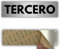LEIASA | Señal Adhesiva Tercero - 5x18 cm - Grosor 0.8 mm - Aluminio - Número 3 - Cartel Adhesivo 3M - Placa Identificativa de Piso Tercero