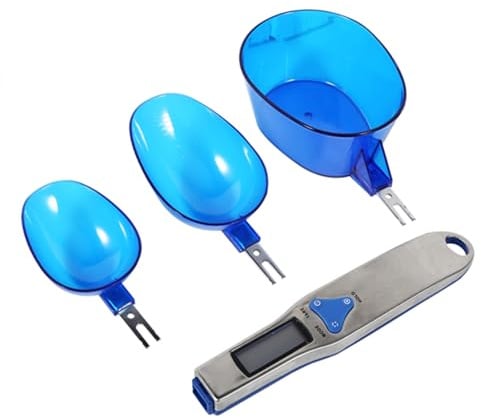 Funien Digitale Löffelwaage, 500 G/0,1 G Küchenlöffelwaage mit LCD-Display, Edelstahlgriff mit Spiegeleffekt, Abnehmbare Löffel für Labor, Medizin, Industrie