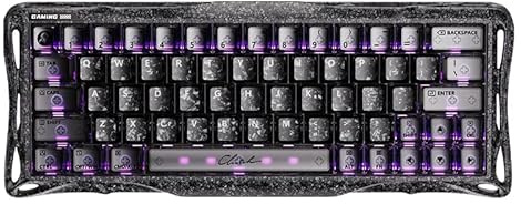 GravaStar Mercury V60 Pro Hall Effect Gaming Tastatur 8K | Gaming Tastatur mit Rapid Trigger, SOCD, CNC-Aluminiumgehäuse und anpassbarer RGB für FPS-Gaming(Cyber Frost Schwarz)
