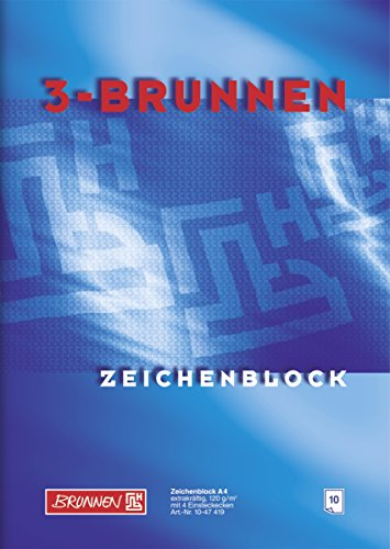 Brunnen 1047319 Zeichenblock (A3, 120 g/m², 10 Blatt)
