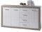 Stella Trading Can Can Kommode, Holzdekor, Sonoma-Weiß, (B/H/T) 152 x 88 x 37 cm