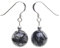 Ohrringe Ohrhänger Turmalin-Quarz grau-schwarz & 925 Silber Ohrschmuck