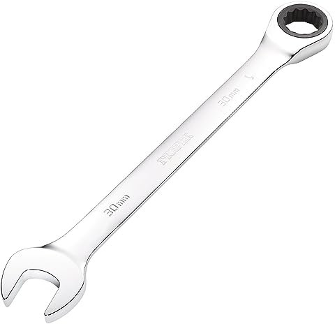 Draper 31026 Hi-Torq Metric Ratcheting Combination Spanner, 30mm , Blue