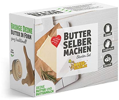 Butter und Buttermilch selber Machen - Set (inkl. Schritt für Schritt Anleitung)