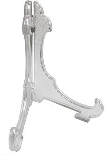 Fort Fasteners Plate Stands to Fit Plates 150mm-250mm (6-10 Inch) Clear Plastic Premier 4 Stands