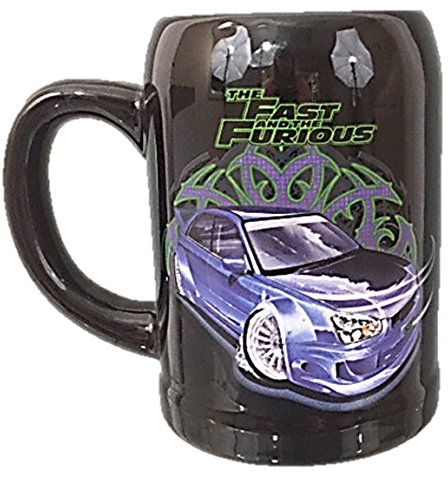 Silver Buffalo The Fast and the Furious Kaffeetasse, Keramik, 625 ml, Schwarz