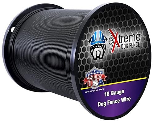 Extreme Hundezaun 18 Gauge Draht 4,4 m – Strapazierfähiger Haustier-Containmentdraht kompatibel für alle Zaunsysteme, Hunde – Reiner massiver Kupferkern