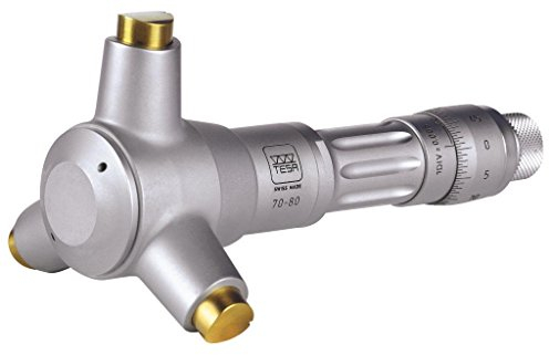 tesa 00812604 IMICRO Mikrometer mit Analog Anzeige – Metrisches, 175 mm/200 mm Messbereich, 26 mm Maße