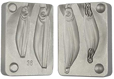 Cuillère ondulante Pêche Sinker Moule à 2 en 1 40–80 g Leurre de COD, mer Bateau de pêche Cuillère ondulante