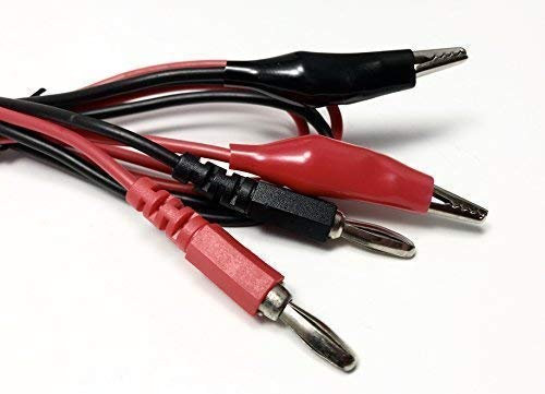 INKgrafiX® Luxus Prüfkabel IG-P2-1 Paar Premium Bananenstecker Krokodilklemmen - Messleitung Messkabel Prüfkabel - IG01764