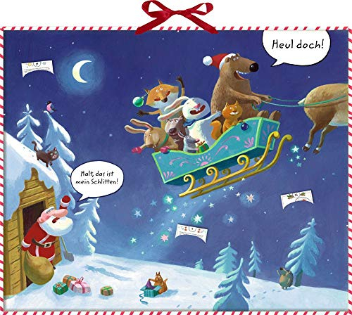 Zettelkalender - Die Schlitten-Entführung: Mit 24 Weihnachtswitzen und Scherzfragen