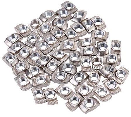 BESTOMZ T-Mutter M5 Gewinde Slim 100Pcs (M5x10x6)