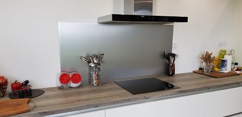 AluCouleur Crédence Aluminium Anodisé brossé ép 1.5 mm - 11 Tailles - Hauteur 30 cm x (Longueur 140 cm)