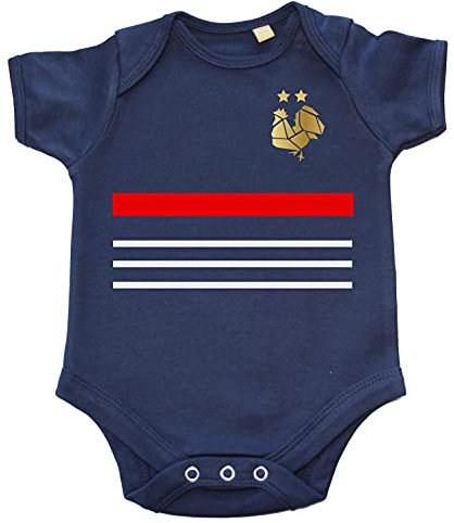 Body bébé Coupe du monde 2018 impossible n'est pas français- Bleu marine (taille 12-18mois)