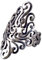 NicoWerk Silberring Ethno Vintage Breit Durchlöchert Ring Silber 925 Verstellbar Damenringe Damen Schmuck Sterling SRI208