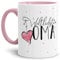 Tasse mit Spruch für die Weltbeste Oma - Kaffeetasse/Familie/Geschenk-Idee/Mug/Cup/Innen & Henkel Rosa