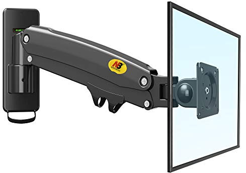 NB North Bayou Wandhalterung für Monitor TV-Halterung Gasdruckfeder geeignet für 24-35 Computermonitoren oder Fernseher mit einem Gewicht von 3 kg bis 12 kg(Schwarz)