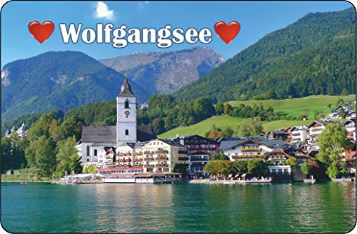 Cadora Magnetschild Kühlschrankmagnet I Love Wolfgangsee II
