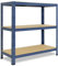 shelfplaza® 100x110x45cm HOME Schwerlastregal blau/Metallregal mit 3 Böden/Kellerregal Metall, Garagenregal, Werkstattregal oder Regal Lagerregal/Steckregal Metall mit 175kg Tragkraft