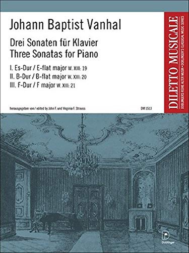 Johann Baptist Vanhal-3 Sonaten für Klavier W.XIII 19-21-Klavier-BOOK