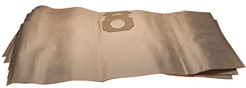 vhbw 5X Staubsaugerbeutel kompatibel mit Thomas 1243, 1250 S, 1445 S Staubsauger - Papier, 90.9cm x 38.15cm, braun