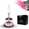 Makeup Brush Cleaner and Dryer, Electric Makeup Brush Cleaner Machine Automatic Spinner with Clean Bottle, Quiet Cosmetic Brush Fast Dryer Gift Kit for Girl, Women (White)