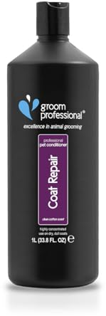 GROOM PROFESSIONAL Coat Repair Conditioner - Pflegespülung für Hunde - Reparierende Conditioner für Hunde mit Geschädigtem Haar - Perfekt für Trockene & Juckende Haut - Macht das Fell Weich, 1 Liter