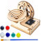 SHONCO 3D Wooden Puzzle, 3D Holzpuzzle,Hölzerne Mechanische 3D Puzzle, Kugelbahn Bausatz Murmeln für Kinder und Erwachsene