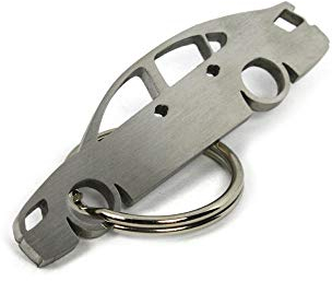 Carshape Schlüsselanhänger Edelstahl - Kompatibel mit Skoda mit Octavia MK3 3 Limousine Car Shape