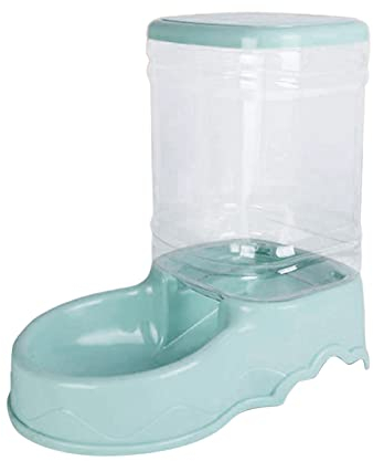 Fenteer Automatic Pet Feeder, 3.5L cat and Dispenser Drinker Waterer for cats and dogs Animals, Blue Food Feeder