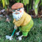 WIIBST Figurine extérieure de Nain de Jardin de Golfeur, Statue drôle de Nain de Jardin de Golf, polyrésine, Couleur, décoration de Statue de pelouse de nouveauté pour Les Cours Avant, Les parterres