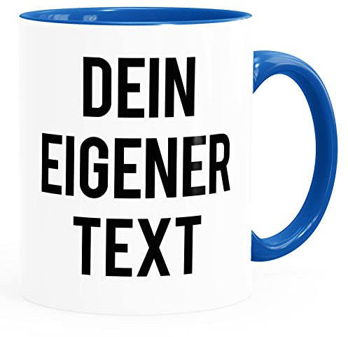 MoonWorks® Kaffee-Tasse eigener Text Spruch Wunschtext personalisiert Bürotasse lustige Kaffeebecher anpassen royal Keramik-Tasse