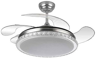 Ventilador niquel modelo BILIKU motor DC, LED 72w FABRILAMP
