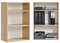 mokebo® Bücherregal Schwarz BZW. Anthrazit aus Holz 'Der Bücherwurm', Schuhregal, Holzregal, Aktenregal, Standregal fürs Wohnzimmer, Büro, Kinderzimmer, Regal klein für die Wand, 60cm Breite