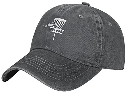 YINGD Cowboy Baseball Cap Disc Golf Hut Verstellbar Unisex Outdoor Sport Hut Bequem Atmungsaktiv Sonnenhut Paked Cap für Männer und Frauen, #489, One size