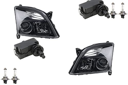 Johns, Scheinwerfer passend für Opel Vectra Set C 2002-2005 schw. + H7 LR. + Stellmotor