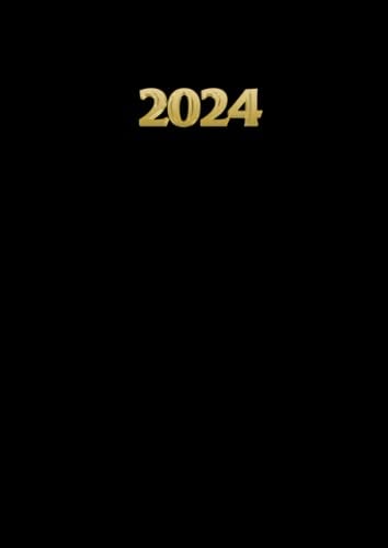 2024 Wochenplaner: Terminkalender mit Uhrzeiten 7 bis 22h Tag| von Januar 2024 bis Dezember 2024 |12 Monate | Din A4