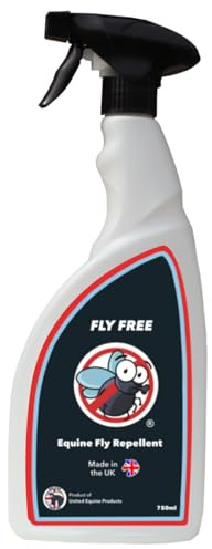 Equine Fly Repellent 750ml Spray for Horses – Effective Insect Protection Against Horse Flies, Midges & Biting Insects – Long-Lasting & Skin-Gentle