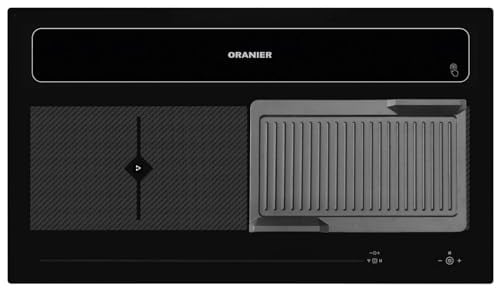 Oranier Kochfeld 90 cm Induktion KFL 2094 mit Kochfeldabzug - großes Flächen-Induktionskochfeld Abluft-Umluft & geriffelte Grillplatte