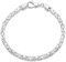 Königsarmband 3mm 925er Silber Hochglanzpoliert Diamantiert für Damen und Herren