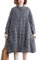 ellazhu Robe Chemise à Carreaux Décontractée à Boutons Manches Longues GZ35 Noir Blanc