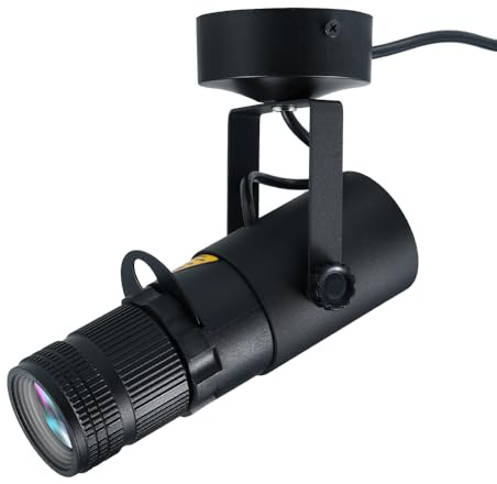 Lixada 15W LED White Beam Pinspot Light Spotlight, Round Glass, Manual Focus, 4 Adjustable Angle Beam Apertures Light Bar Stage Spotlight Projection Lights for Weddings DJ Disco Bar Club Party