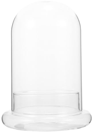 Ciieeo Accessoire pour Micro-Paysage Voûte en Verre Transparent Cloche De Présentation Verre Voûte pour Cloche